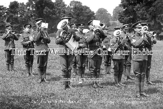 OX 1318 - Didcot Army Camp Military Band, Oxfordshire c1921