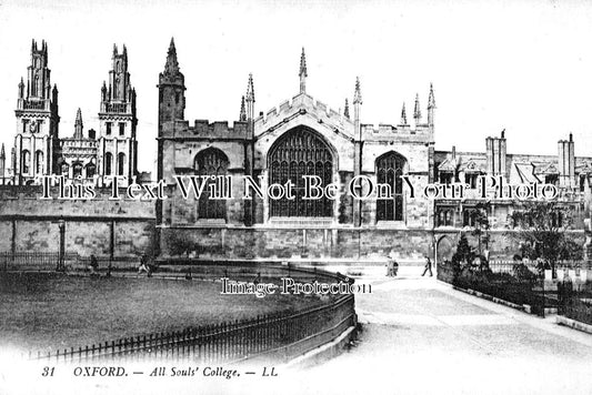 OX 1338 - All Souls College, Oxford, Oxfordshire c1910