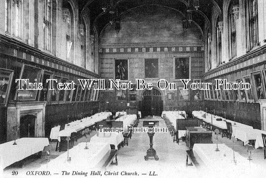 OX 1341 - The Dining Hall, Christ Church, Oxford, Oxfordshire c1910