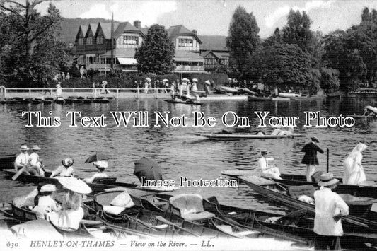 OX 137 - View On The River, Henley On Thames, Oxfordshire