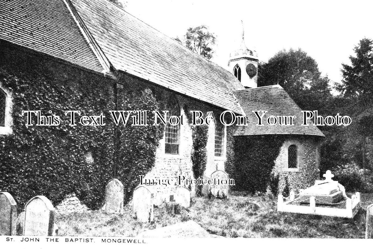 OX 1378 - St John The Baptist Church, Mongewell, Oxfordshire c1910