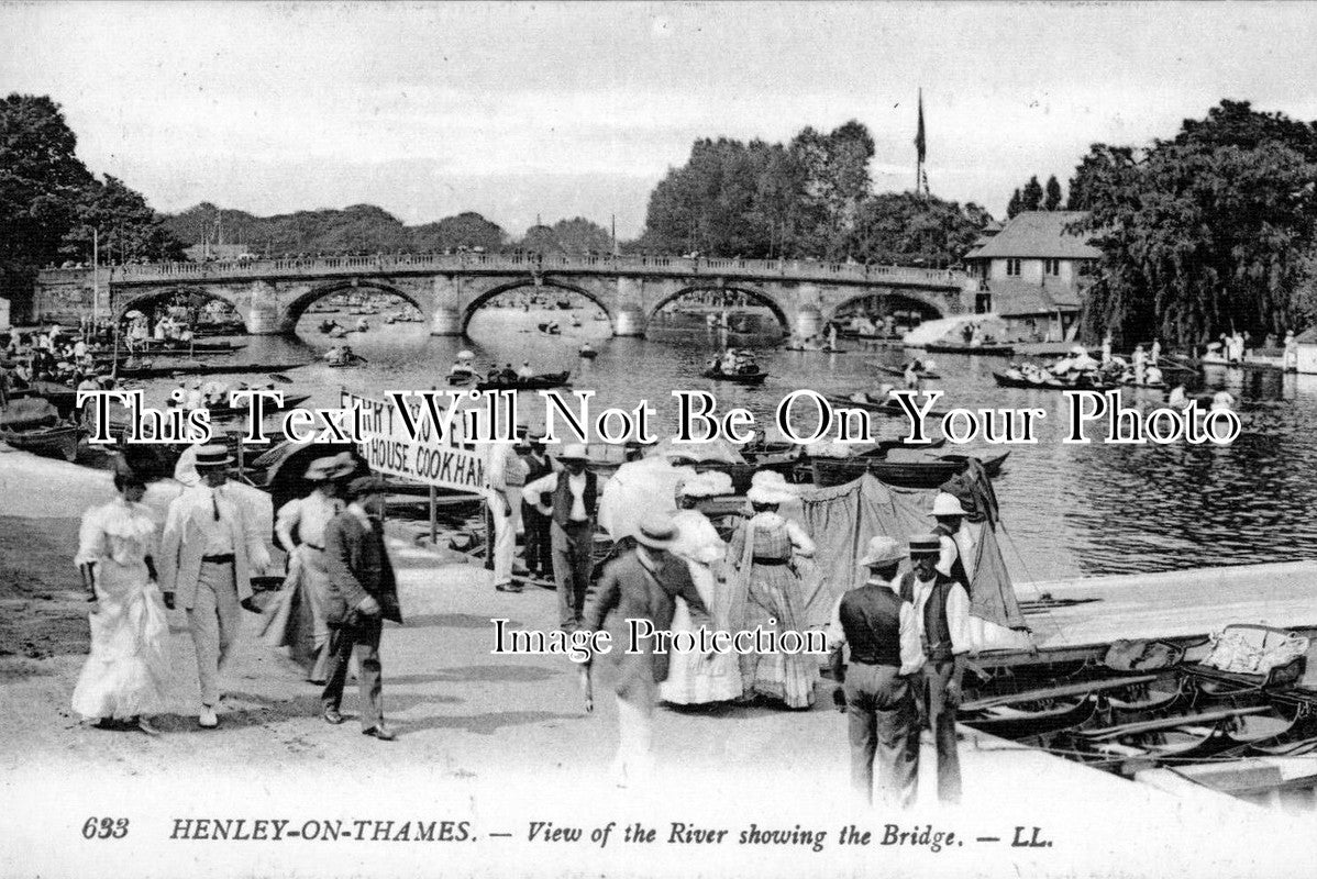 OX 138 - The River & Bridge, Henley On Thames, Oxfordshire