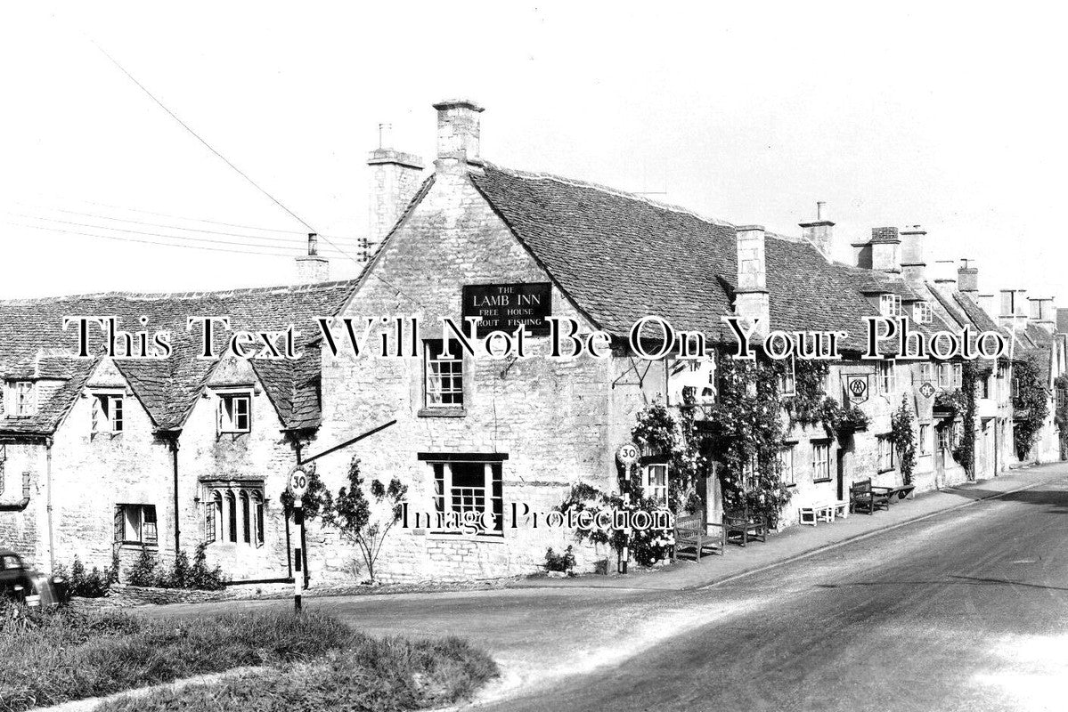 OX 1456 - The Lamb Inn Pub, Burford, Oxfordshire c1967