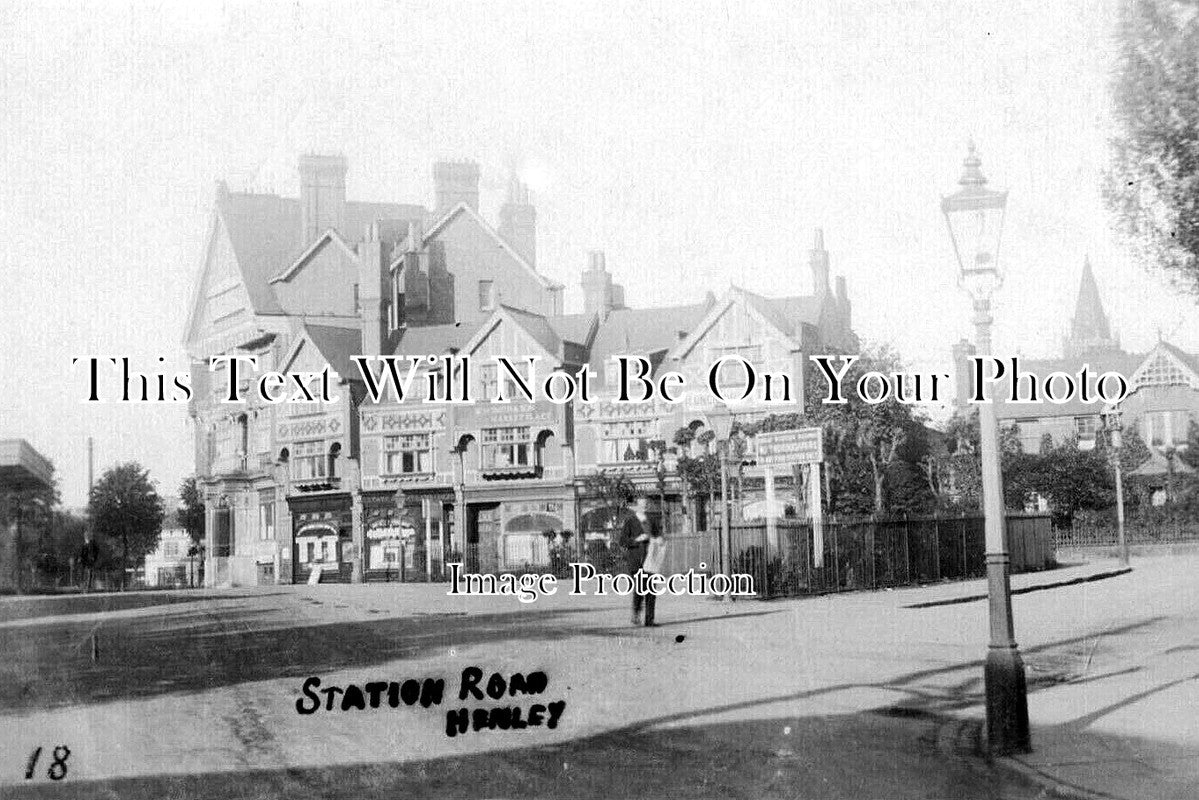 OX 1479 - Station Road, Henley On Thames, Oxfordshire c1908