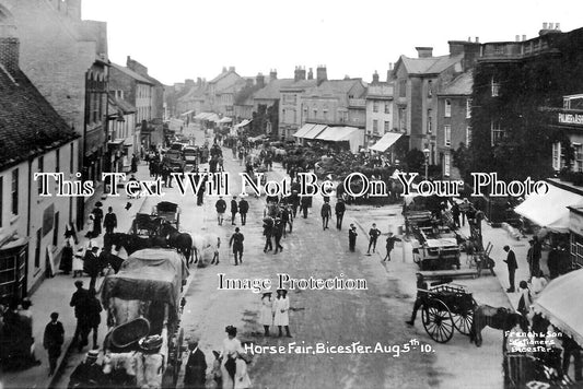 OX 1533 - Horse Fair, Bicester, Oxfordshire 1910