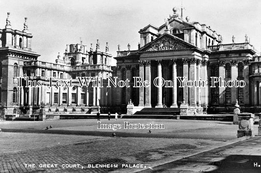 OX 1597 - The Great Court, Blenheim Palace, Oxfordshire