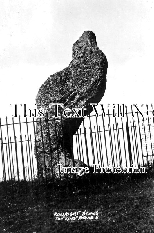 OX 1618 - Rollright Stones, The King Stone, Long Compton, Oxfordshire
