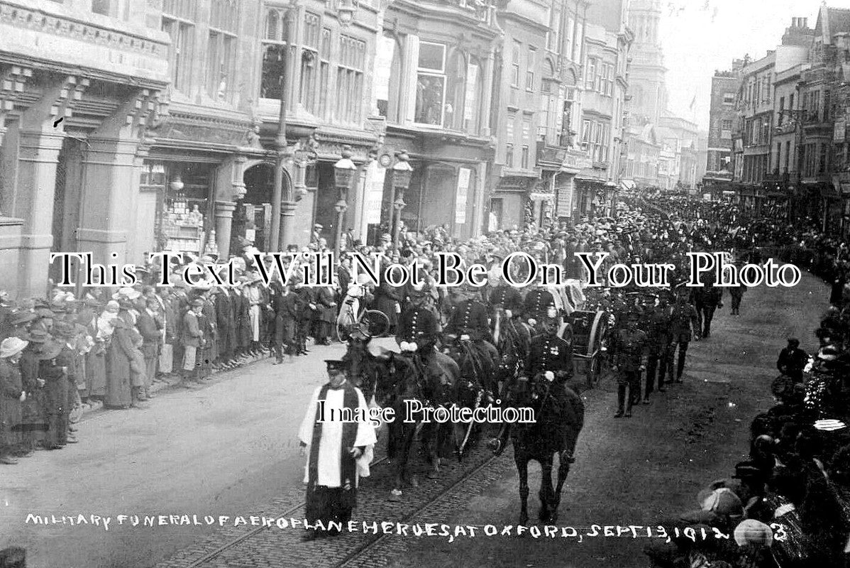 OX 1667 - Military Funeral, Oxford, Oxfordshire 1912