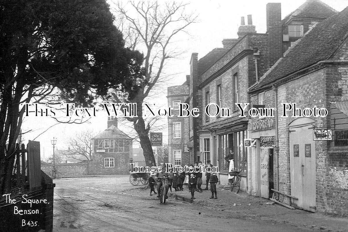 OX 1678 - The Square, Benson, Oxfordshire c1912