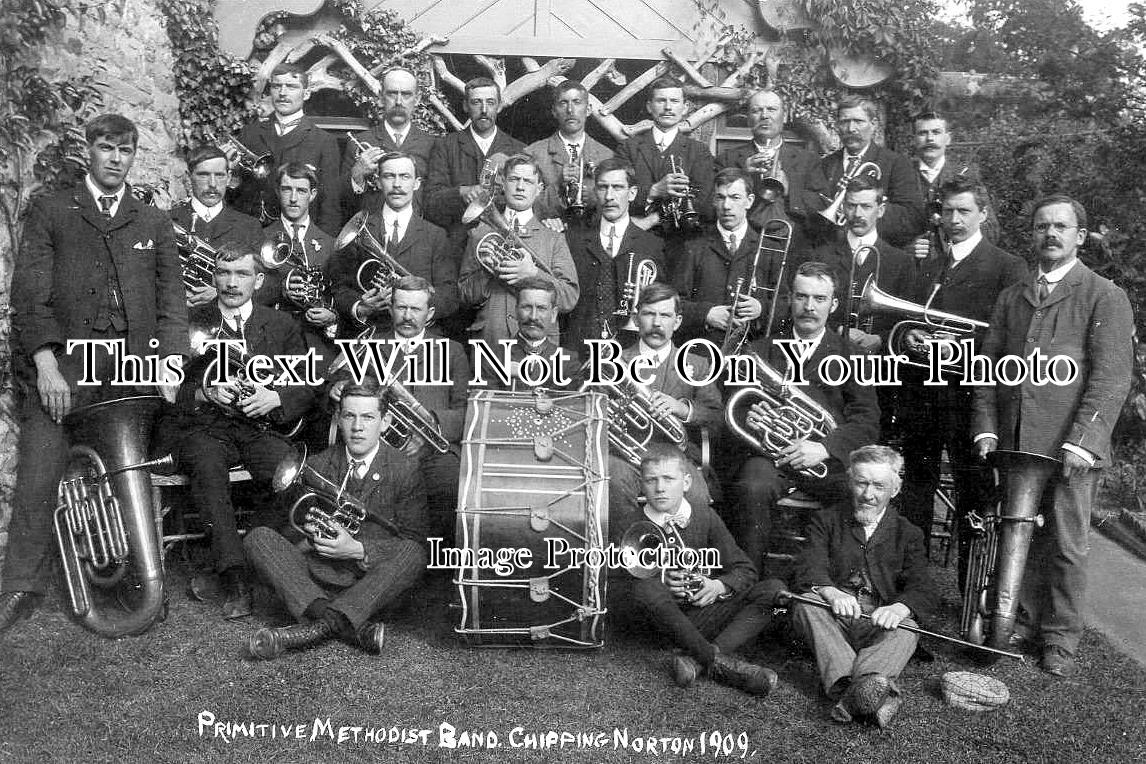 OX 1681 - Primitive Methodist Band, Chipping Norton 1909