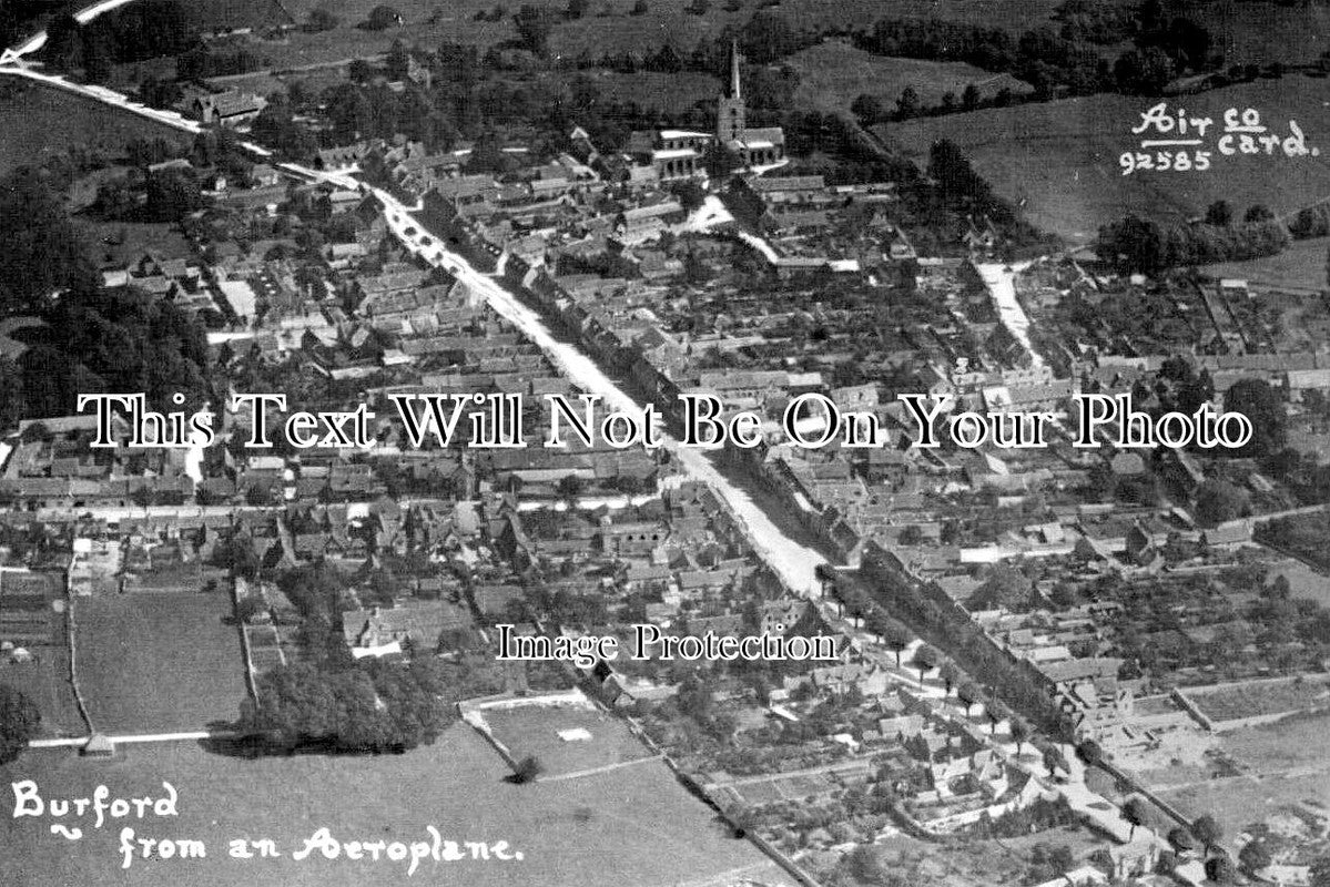 OX 1694 - Burford From An Aeroplane, Oxfordshire