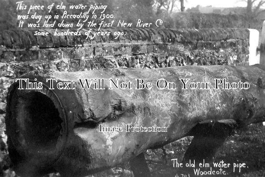 OX 1697 - The Old Elm Water Pipe, Woodcote, Oxfordshire 1913