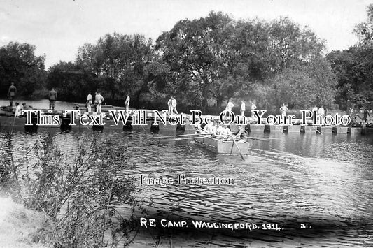 OX 171A - Royal Engineers Bridge Building, Wallingford, Oxfordshire c1914