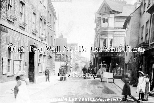 OX 172 - High Street & Lamb Hotel, Wallingford, Oxfordshire c1905