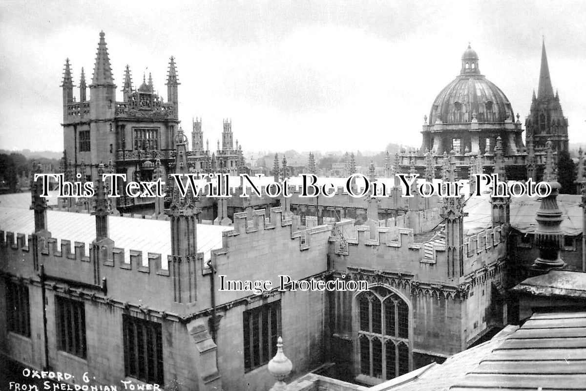 OX 1729 - Oxford From Sheldonian Tower, Oxfordshire