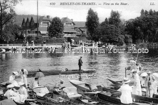 OX 175 - View On The River, Henley On Thames, Oxfordshire