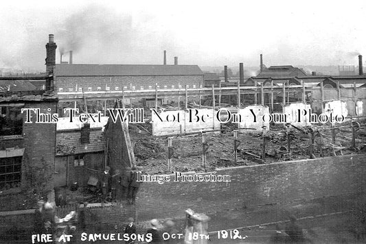 OX 1756 - Fire At Samuelsons, Banbury, Oxfordshire 1912