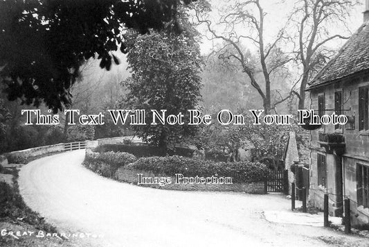 OX 1810 - The Fox Inn Pub, Great Barrington, Oxfordshire c1925