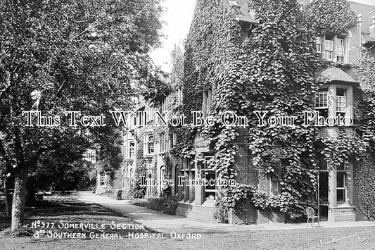 OX 1817 - Somerville Section, 3rd Southern General Hospital, Oxford