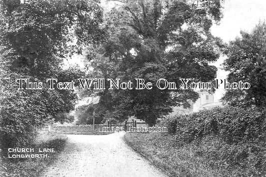 OX 1829 - Church Lane, Longworth, Oxfordshire c1909