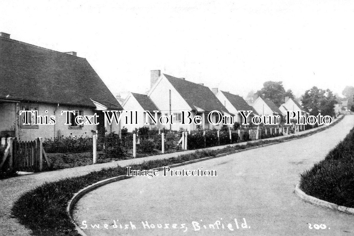 OX 1887 - Swedish Houses, Binfield, Oxfordshire