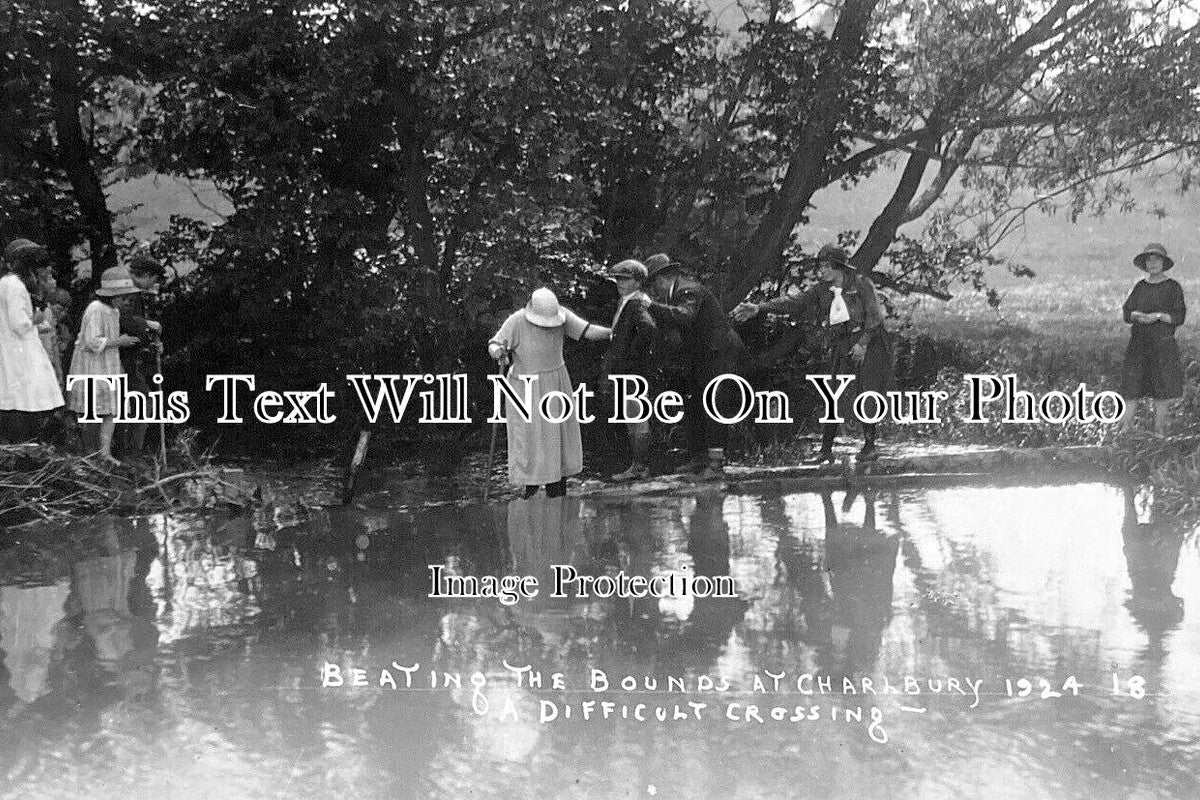 OX 1890 - Beating The Bounds At Charlbury, Oxfordshire 1924