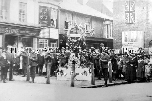 OX 1920 - Unveiling Watlington War Memorial, Oxfordshire