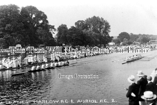 OX 202 - Marlow Auriol College Rowing Club, Henley On Thames, Oxfordshire c1914