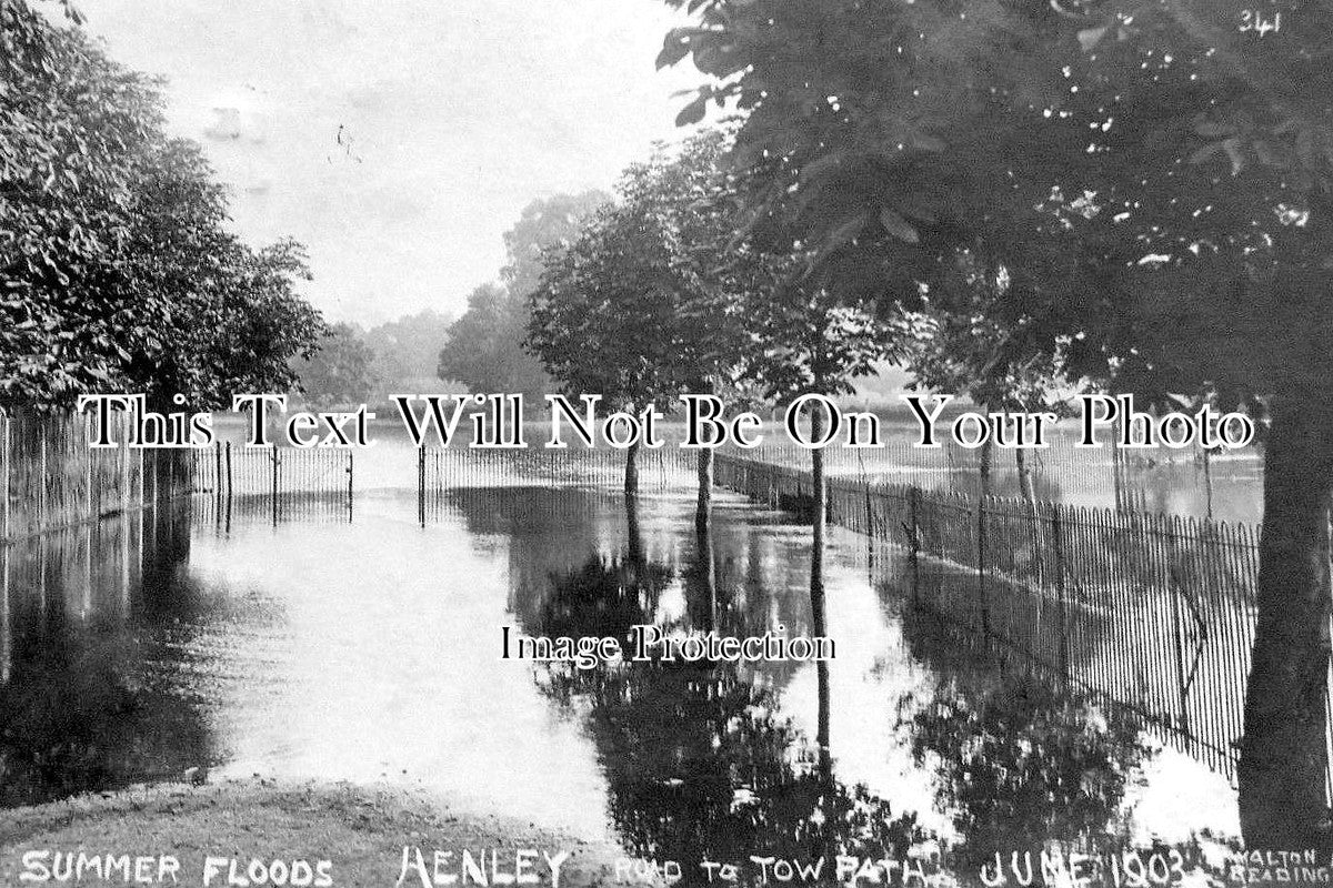 OX 255 - Summer Floods, Henley On Thames, Oxfordshire c1903