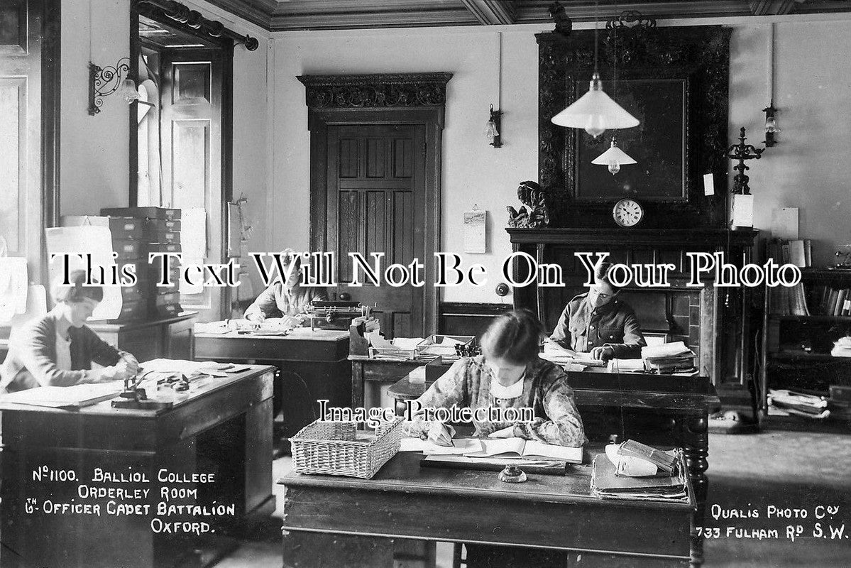 OX 305 - 6th Office Cadet Battalion, Orderley Room, Balliol College, Oxford, Oxfordshire