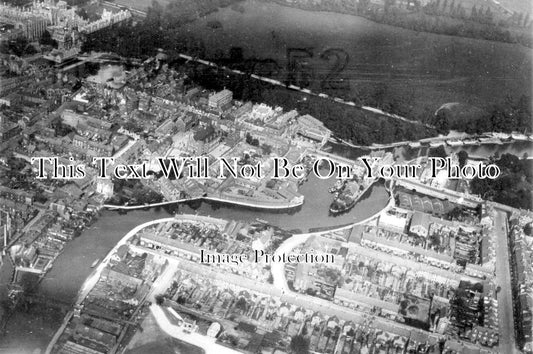 OX 309 - Air Aerial View, Folly Bridge, Oxford, Oxfordshire