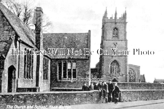 OX 602 - Hook Norton Church & School, Oxfordshire c1935