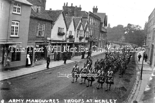OX 627 - Army Manouvres, Troops At Henley, Oxfordshire