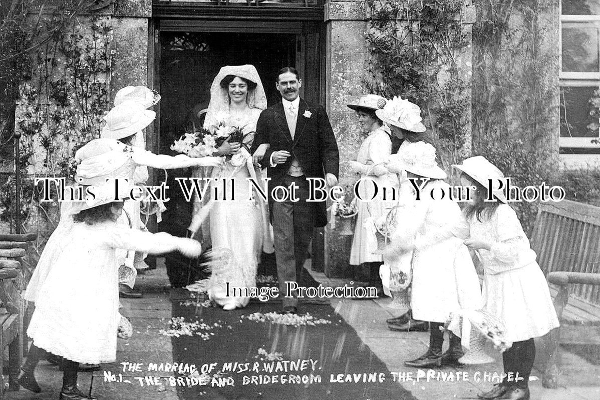 OX 640 - Wedding Of Miss Watney, Chipping Norton, Oxfordshire c1912
