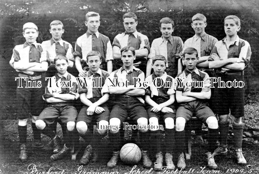 OX 684 - Burford Grammar School Football Team, Oxfordshire 1904-5
