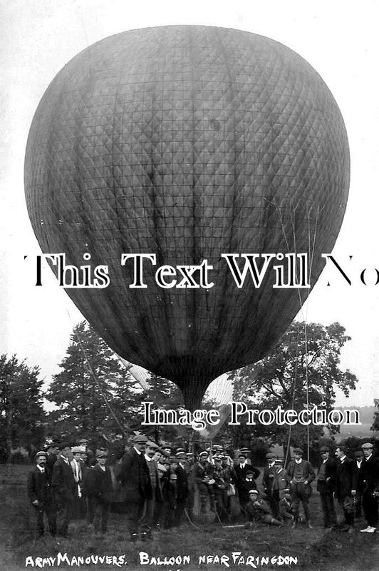 OX 715 - Army Balloon Manoeuvres, Faringdon, Oxfordshire