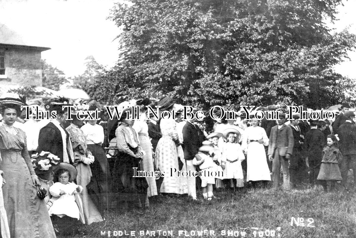 OX 749 - Middle Barton Flower Show, Oxfordshire 1908
