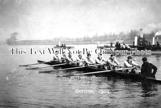 OX 780 - Oxford & Cambridge Boat Race, Oxford Team Rowing 1909
