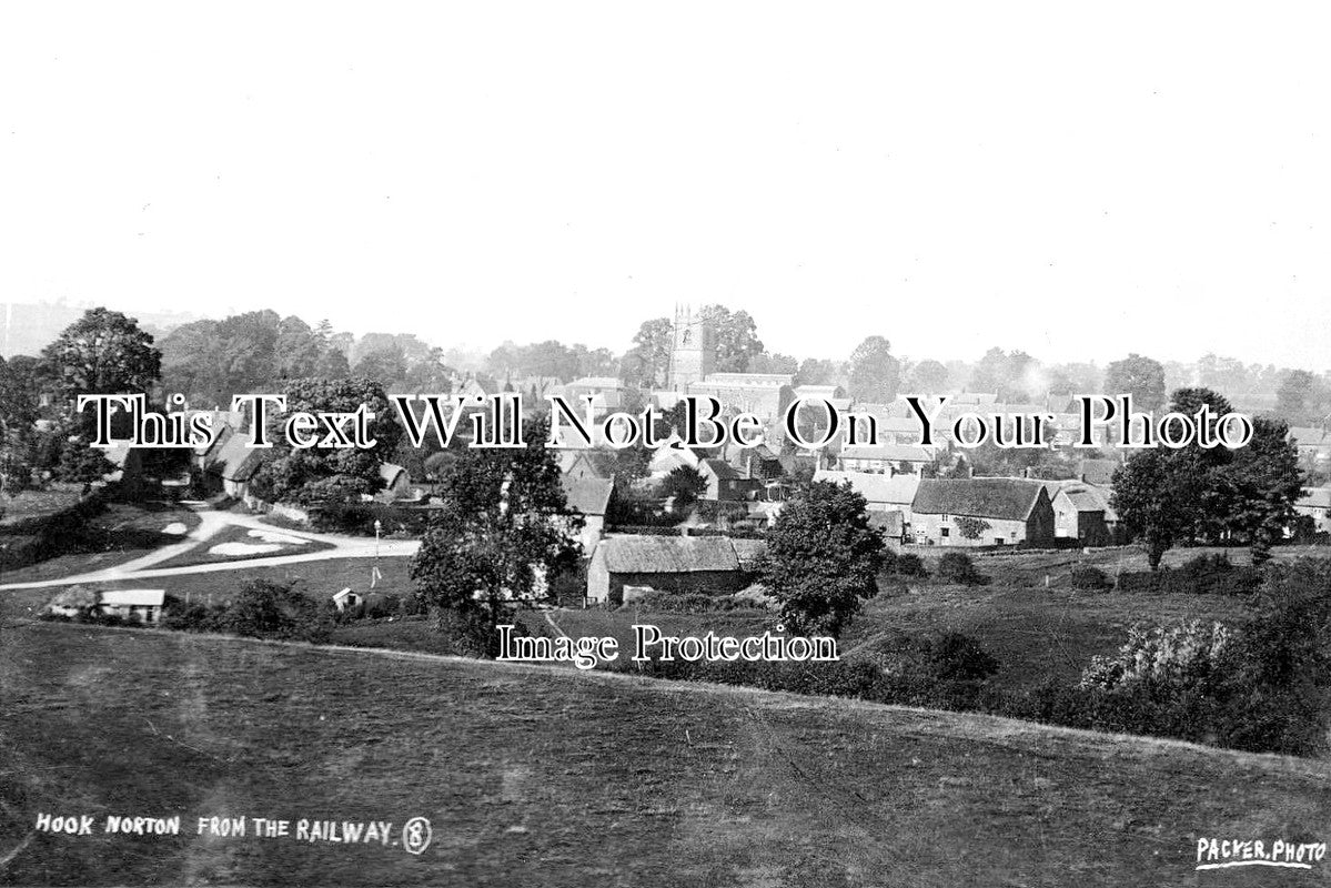 OX 784 - Hook Norton From The Railway, Oxfordshire