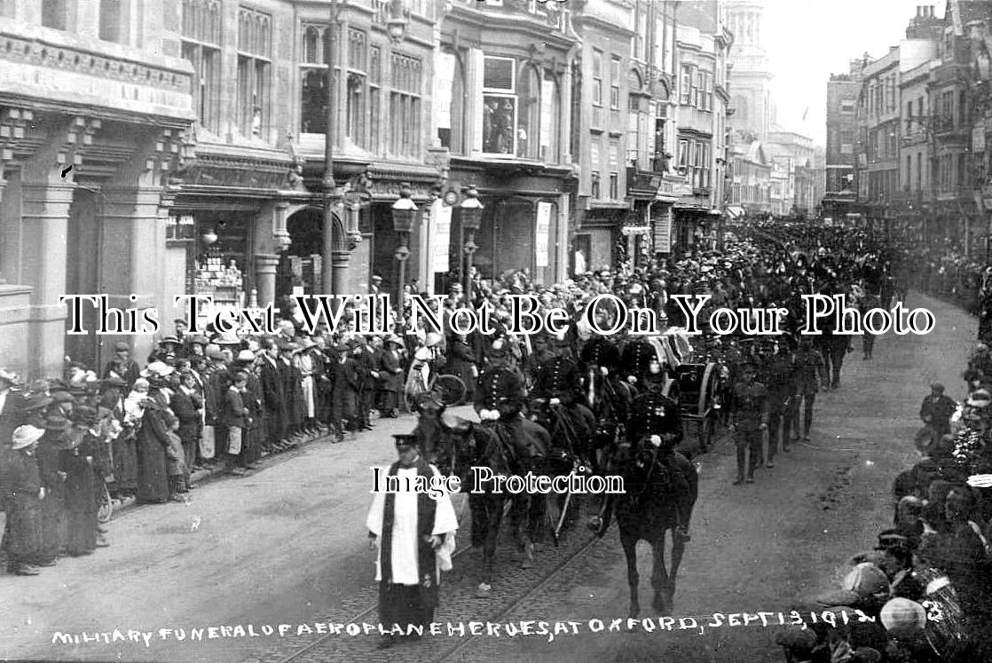 OX 807 - Aeroplane Heroes Funeral, Oxford, Oxfordshire 1912