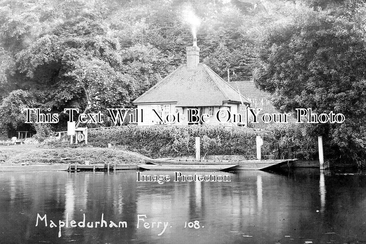 OX 868 - Mapledurham Ferry, Oxfordshire c41910