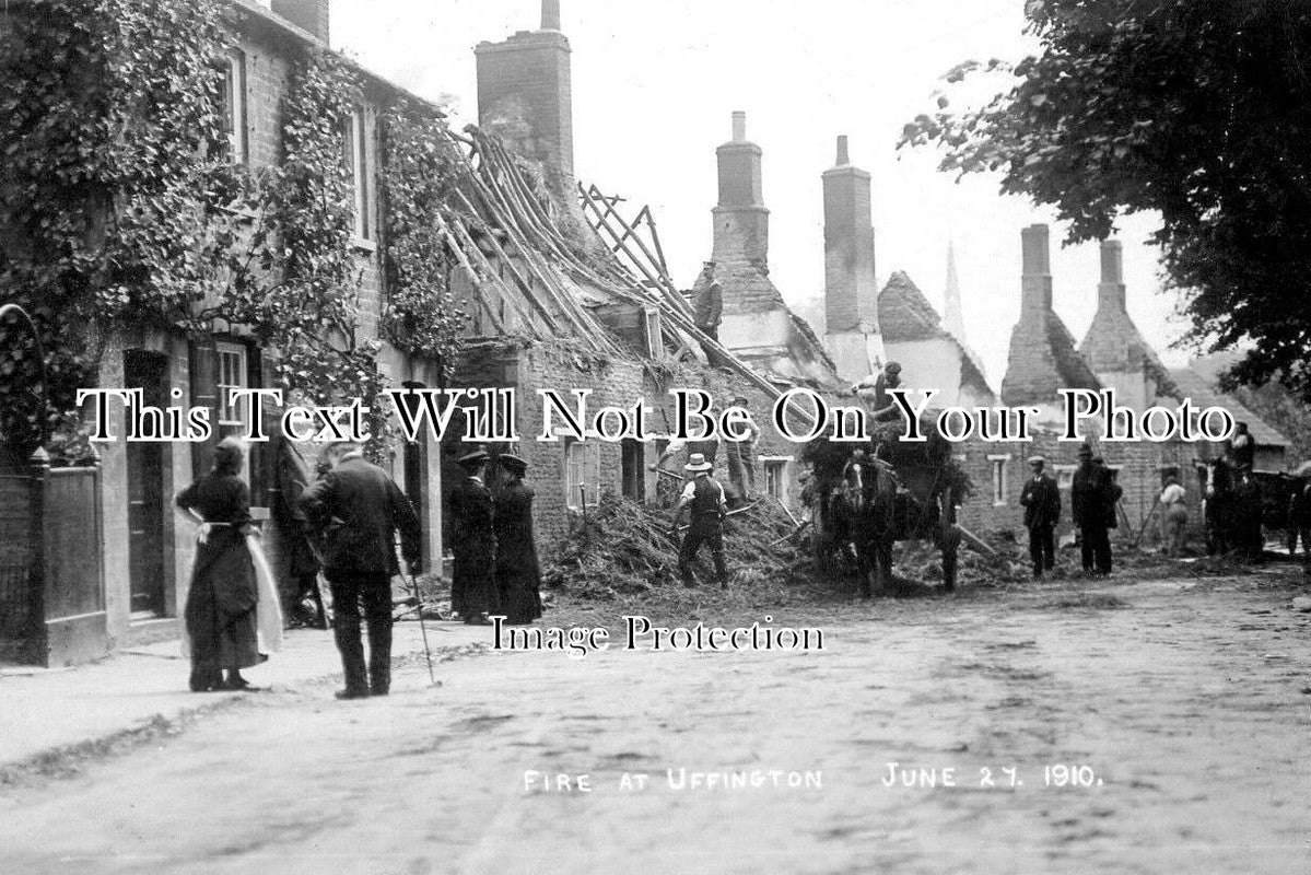 OX 872 - Fire In Cottage At Uffington, Oxfordshire