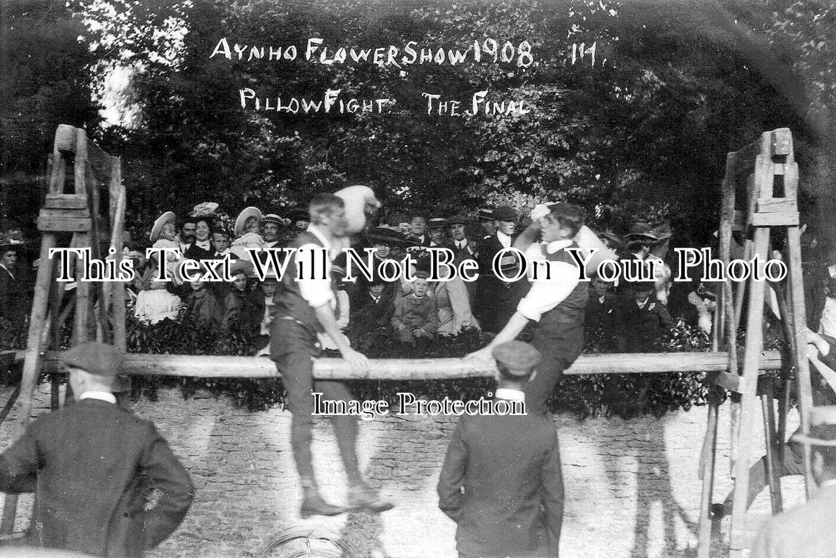 OX 879 -  Pillow Fight Final, Aynho Flower Show, Oxfordshire 1908