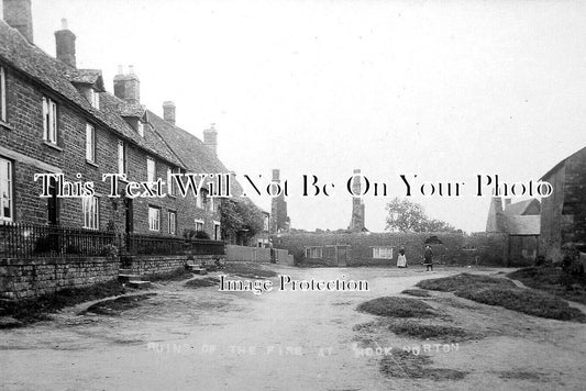 OX 898 - Ruins From The Fire At Hook Norton, Oxfordshire