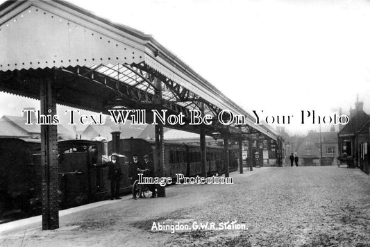 OX 930 - Abingdon GWR Railway Station, Oxfordshire c1911