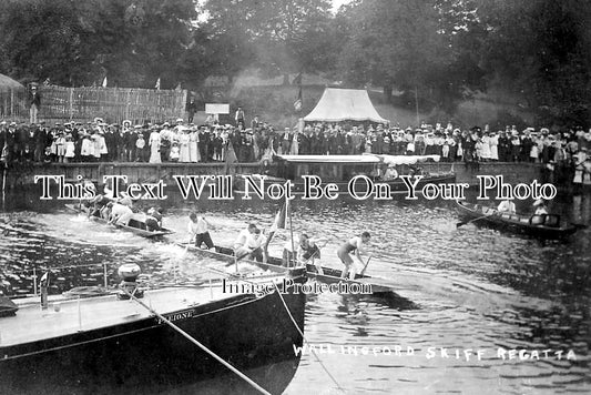 OX 969 - Wallingford Skiff Regatta, Oxfordshire c1906