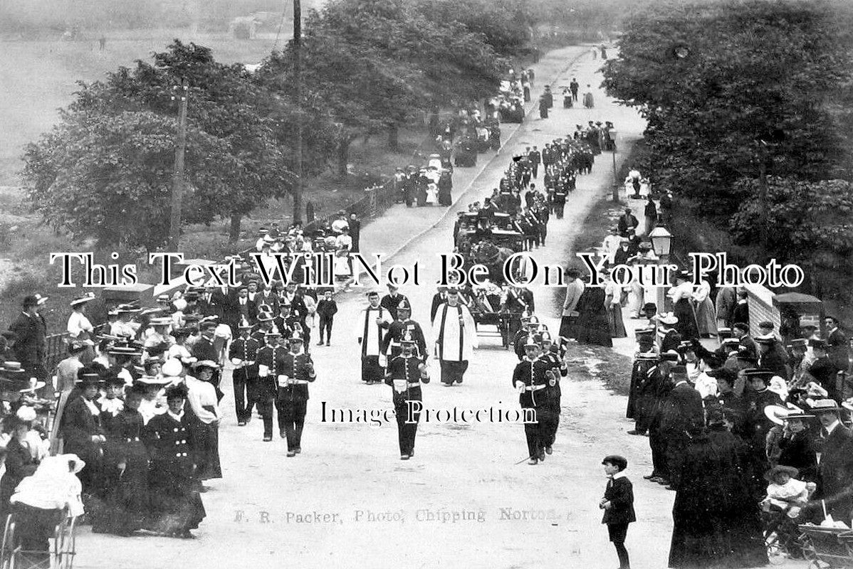 OX 999 - Miliarty Funeral, Chipping Norton, Oxfordshire 1905