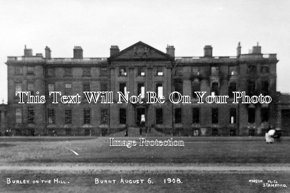 RU 20 - House Fire, Burley On The Hill, Rutland 1908