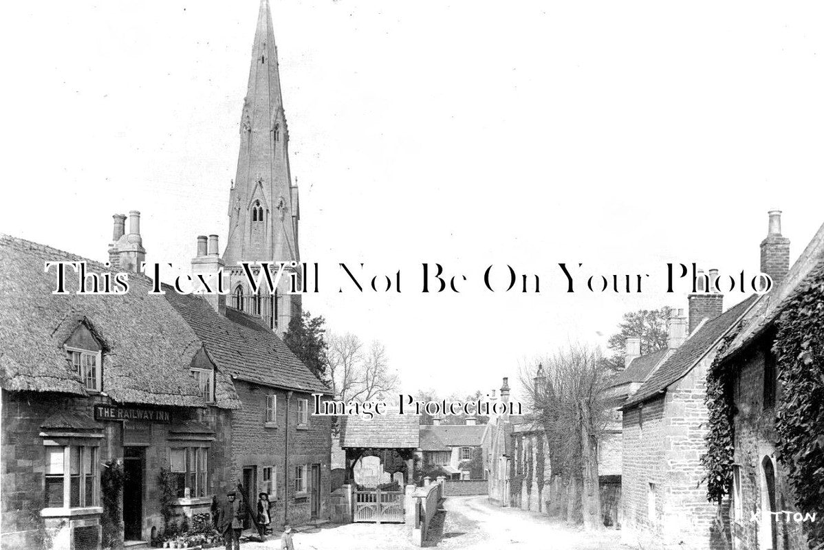 RU 216 - The Railway Inn Pub, Ketton, Rutland c1912