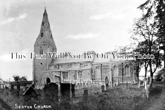 RU 91 - All Hallows Church, Seaton, Uppingham, Rutland c1906